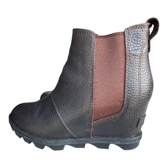 Sorel Joan of Arctic II Wedge Bootie Waterproof Brown Leather Women size 6.5 - Picture 2 of 9